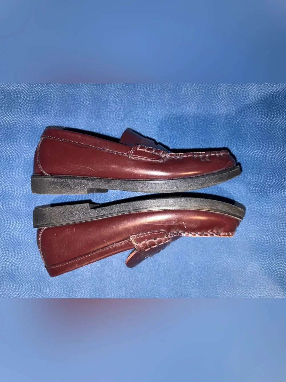 Sperry Dark Brown Leather Colton Penny Loafers boy size 2.5